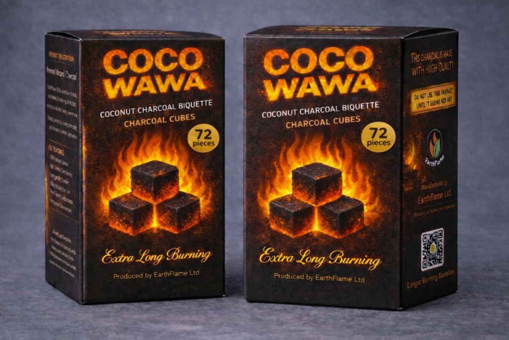 Coconut Shell Charcoal Cubes